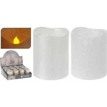 Bytová dekorace M.A.T. svíčka LED pr.5x6,5cm BÍ