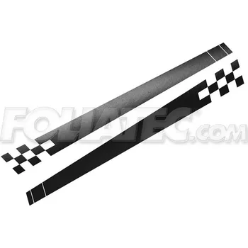 Autodoplněk Dekorační polep FOLIATEC Racing - bílý matný