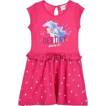 Karnevalový kostým SUN CITY Šaty Frozen 2 Ledové království Destiny bavlna růžové Velikost: 104 (4 roky)