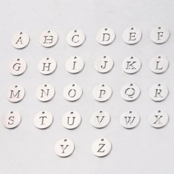 Šperk Šperky4U Drobný kulatý ocelový přívěšek - iniciála - OK1306-Q