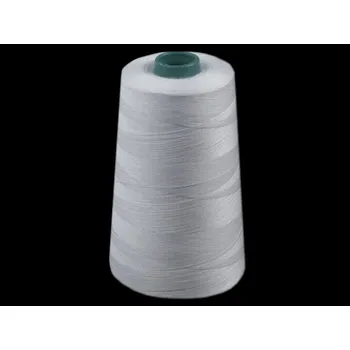 Nit Polyesterové nitě návin 5000 yards PES 40/2 BÍLÁ A ČERNÁ, barva Bílá