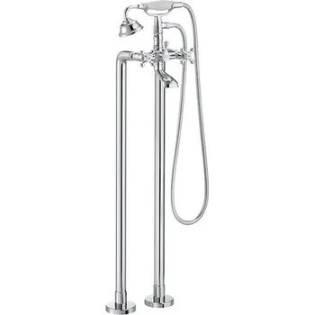 Vodovodní baterie Roca Carmen vanová stojánková baterie se sprchovou sadou, chrom (A5A274BC00)