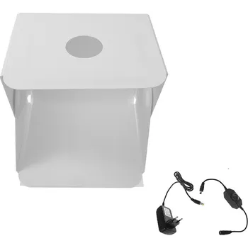 Sestava studiového vybavení Fotografická sada pro produktovou fotografii, LED foto stan (Rozměry: 40 x 40 x40 cm)