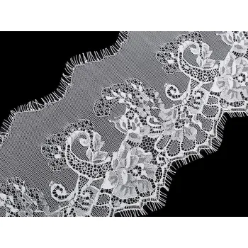 Francouzská krajka měkká prádlová šíře 17,5 cm, barva 1 Off White