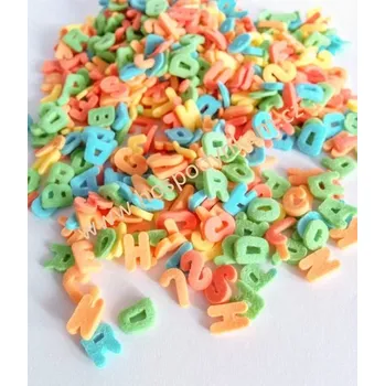 Jedlá dekorace na dort Cukrové zdobení - písmena 30g