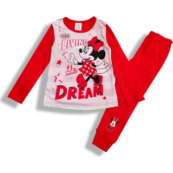 Dívčí pyžamo Disney Dětské dívčí pyžamo červené Minnie Mouse 4-10 let Velikost: 122