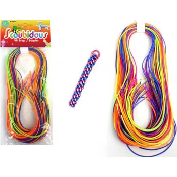 Lamps Provázky barevné zaplétací bužírky 80 cm set 48 ks kreativní sada Lamps Provázky barevné zaplétací bužírky 80 cm set 48 ks