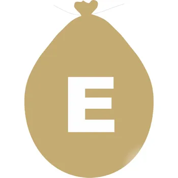 Balónek Balónek písmeno E zlaté balonky.cz ZE