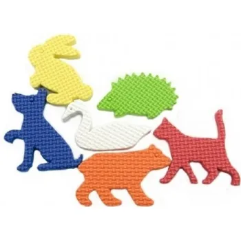 Hračka pro nejmenší Teddies Pěnové vodolepky Zvířátka 6 ks