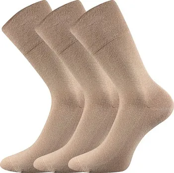 Pánské ponožky Společenské ponožky 3 kusy v balení Lonka Diagram béžová Velikost: 39-42