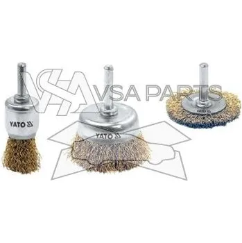 Drátěný kartáč YATO Sada kartáčů drátěných, 3 ks