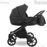 CAMARELO kombinovaný kočárek Previo - 1 - černá konstrukce