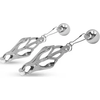 Skřipce na bradavky EasyToys Japanese Clover Clamps With Weights | EasyToys