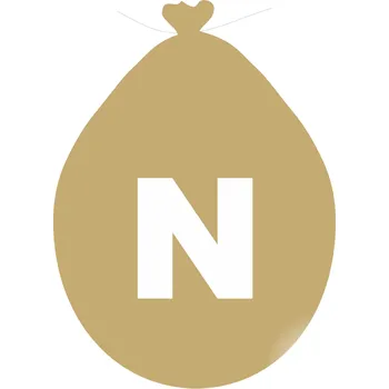 Balónek Balónek písmeno N zlaté balonky.cz ZN