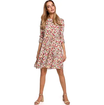 Dámské šaty Květované šaty MOE M521 vzor 5 EU velikost: XXL