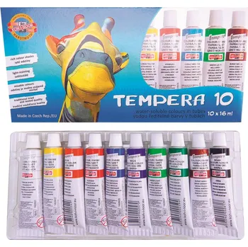 Vodová barva Souprava školních temperových barev 10 ks, KOH-I-NOOR