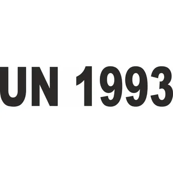 UN 1993 - hořlavé kapaliny samolepící vinylová fólie 150 x 50 mm