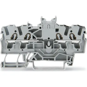 modulární přístroj a rozvaděč WAGO Svorka 2002-1441 dvojitá průchozí 2,5 mm², šedá 2002-1441