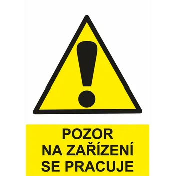 Pozor na zařízení se pracuje plast 0,5 mm A5 (210 x 148 mm)