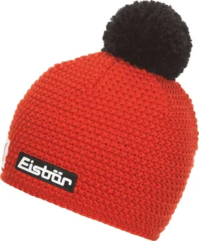 Čepice Eisbär Jamie Pompon MÜ SP 321/Rot/Schwarz one size