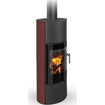 Krbová kamna ROMOTOP LAREDO 01 AKUM keramika šarlatová 77900 - akumulační krbová kamna