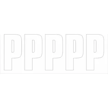 Papír Samolepicí P bílá samolepící vinylová fólie velikost znaku 300 mm