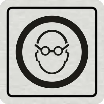 Samolepící etiketa Použij ochranu očí