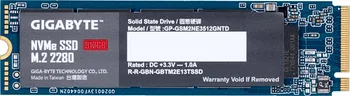 SSD disk Gigabyte NVMe M.2 512 GB (GP-GSM2NE3512GNTD)