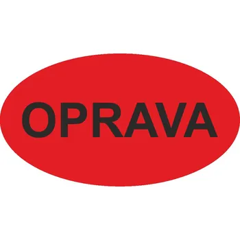 Samolepící etiketa Oprava samolepící vinylová fólie 45 x 25 mm