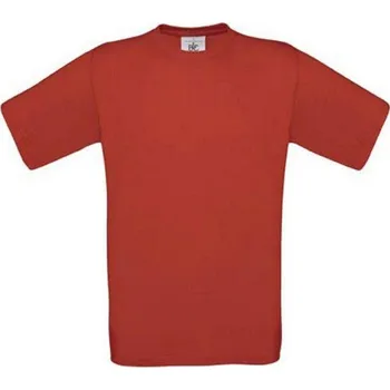 Tričko B&C - červené 4XL B-B04E-05-4XL