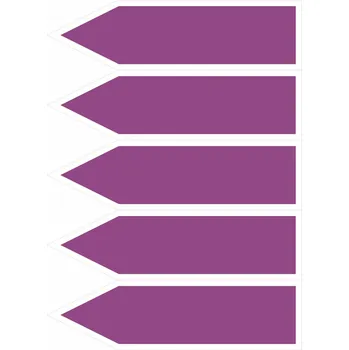 Jednosměrná šipka - Kyseliny a zásady bez textu vel.1 Samolepka PVC aršík potrubí velikost 1