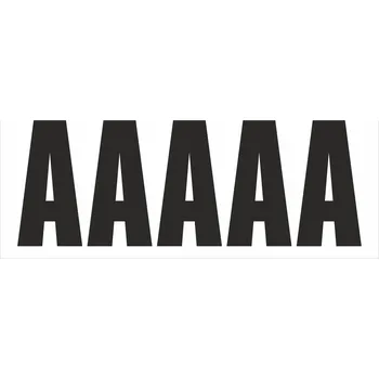 Papír Samolepicí A černá samolepící vinylová fólie velikost znaku 200 mm