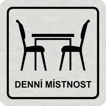 Samolepící etiketa Piktogram - denní místnost