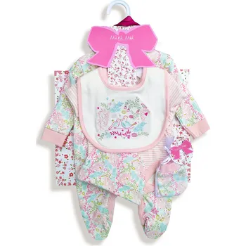 Kojenecká souprava Mini Moi Dárkový kojenecký dívčí komplet s ptáčky Velikost: 62