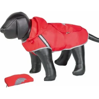 Obleček pro psa Nobby Nobby Rainy červená reflexní pláštěnka pro psa 26 cm