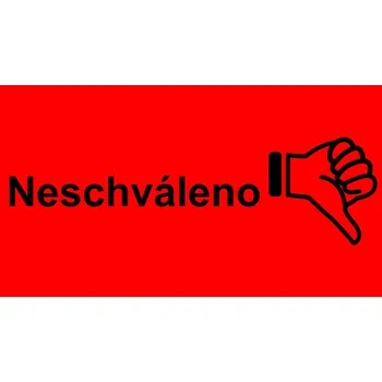 Speciální papír Neschváleno samolepící vinylová fólie 95 x 50 mm