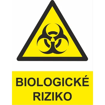 Značení Biologické riziko samolepící vinylová fólie A7 (105 x 74 mm)