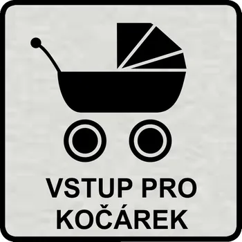 Samolepící etiketa Vstup pro kočárek