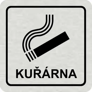 Samolepící etiketa Piktogram - Kuřárna