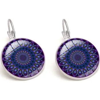 Náušnice Náušnice s francouzské háčky---Sun flowers 1 (stříbrná barva)