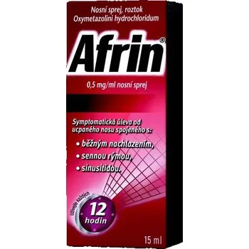 Lék na kašel, rýmu a nachlazení Afrin 0,5 mg 15 ml