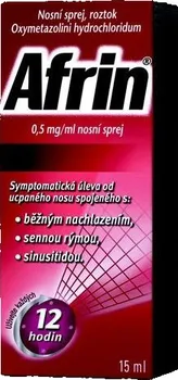 Lék na kašel, rýmu a nachlazení Afrin 0,5 mg 15 ml