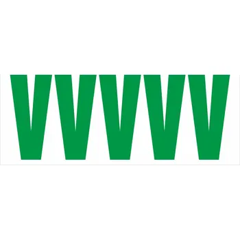 Speciální papír Samolepicí V zelená samolepící vinylová fólie velikost znaku 200 mm