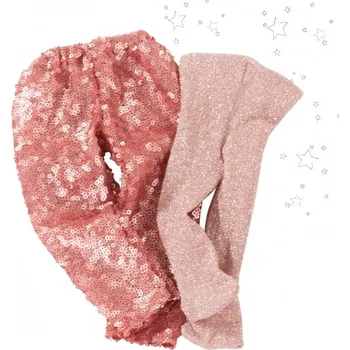 Doplněk pro panenku Götz kalhoty a punčocháče na panenku 45 -50 cm Set Pink Glitterness