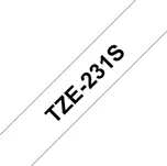 Brother TZE-231S černá/bílá 12 mm