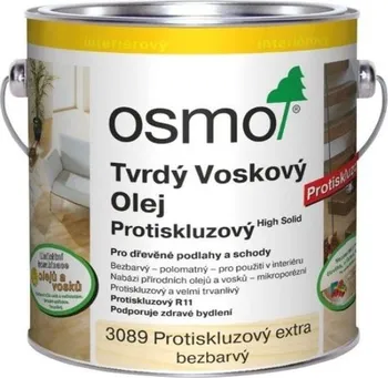 Olej na dřevo OSMO Color Tvrdý voskový olej protiskluzový 3089 bezbarvý 0,75 l