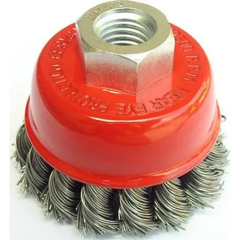 Brusný kotouč KRAFTWERKTOOLS Kartáč hrncový copánkový 0,5mm - M14x2 OPTIMA Varianta: Kartáč hrncový copánkový 65mm / 0,5mm - M14x2