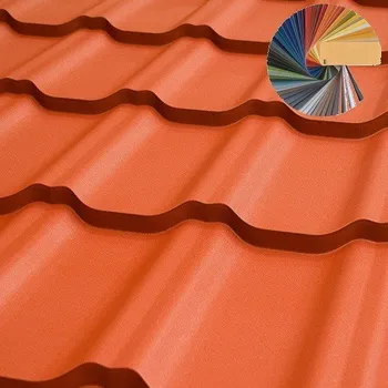 Střešní krytina Plechová střešní krytina BP2 GAMMA taška 400 mm 0,5 UTK matná