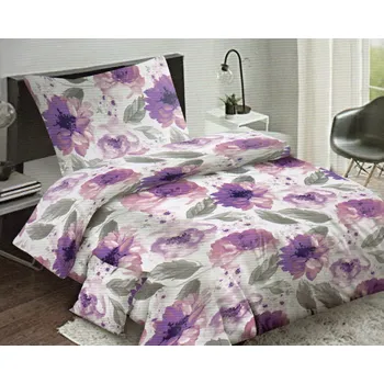 Povlečení HOUSE Povlečení bavlněný satén PEONY 3DÍLNÉ 140 x 200 70 x 90