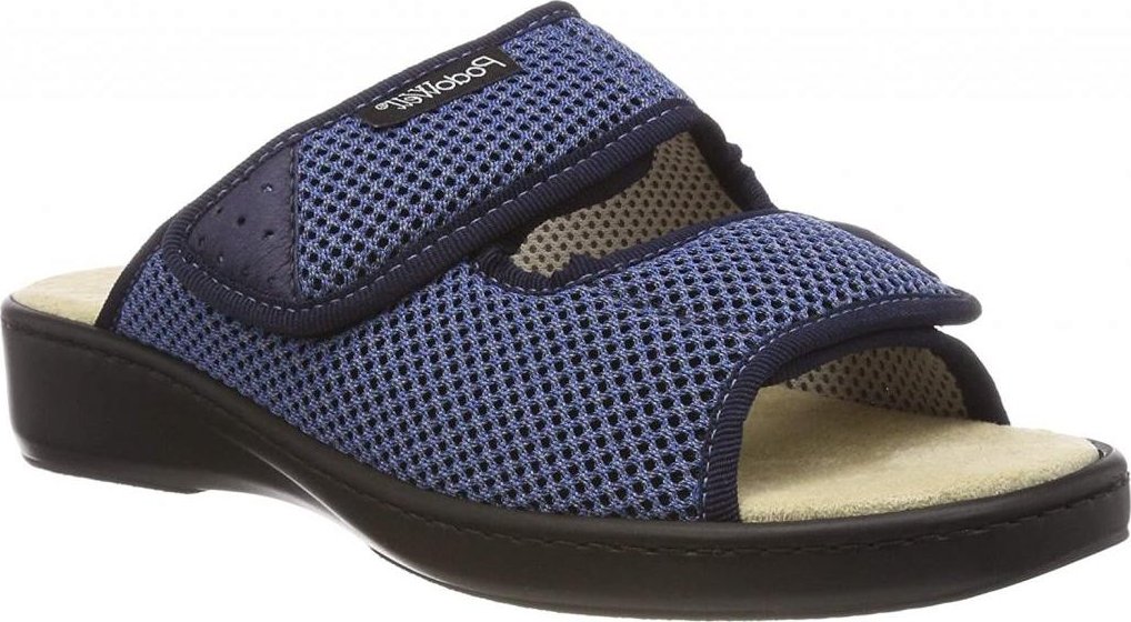 PodoWell ADDAX zdravotní pantofle pro oteklé nohy unisex modrá Velikost: 45